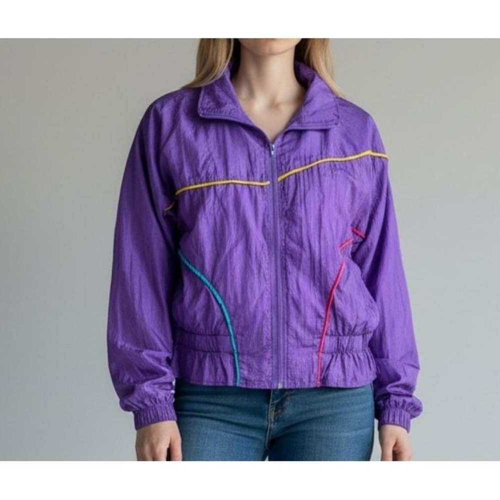 Vintage Color Block Windbreaker After All Large